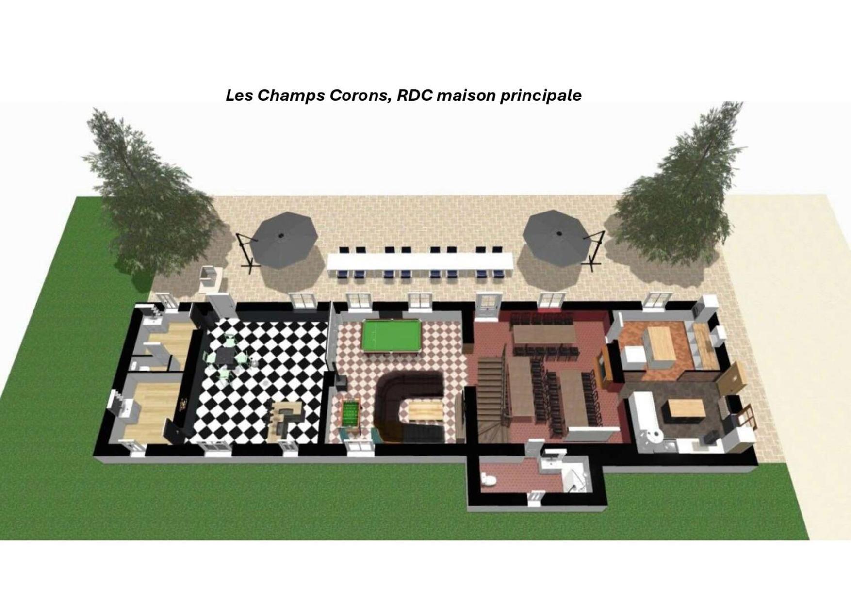 Crazy Villa Champs Corons 61 - Interior Heated Pool - 2H From Paris - 30P Les Menus Exterior photo