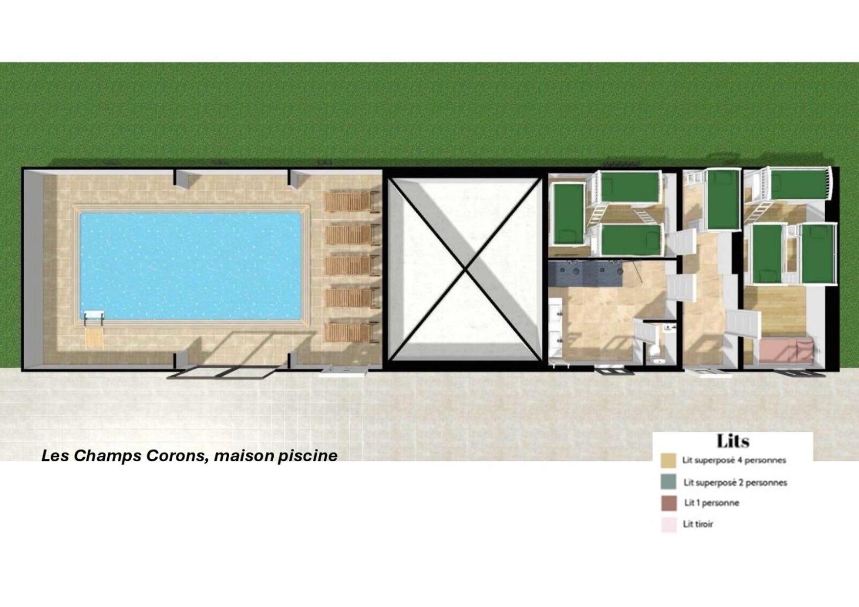 Crazy Villa Champs Corons 61 - Interior Heated Pool - 2H From Paris - 30P Les Menus Exterior photo