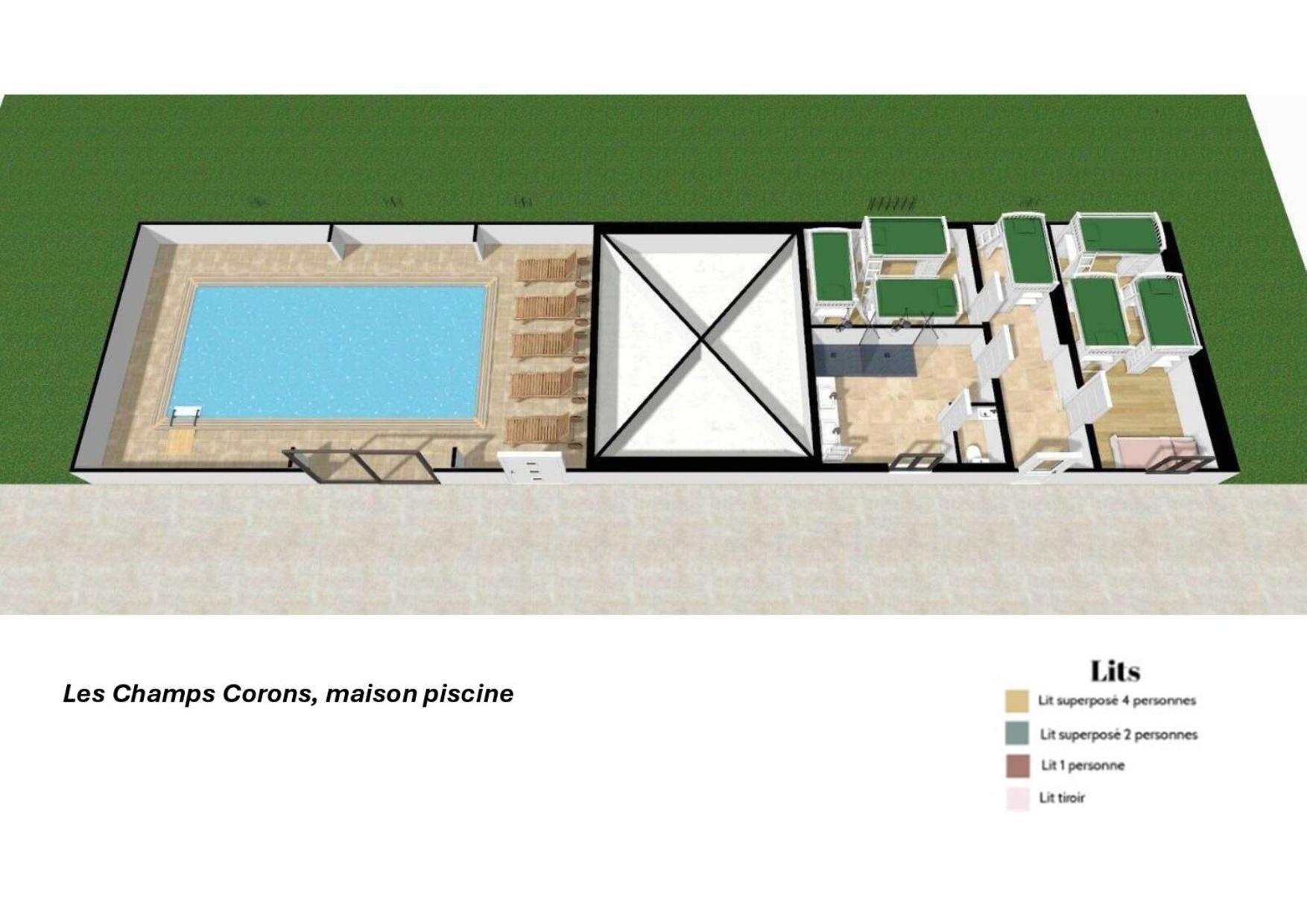 Crazy Villa Champs Corons 61 - Interior Heated Pool - 2H From Paris - 30P Les Menus Exterior photo